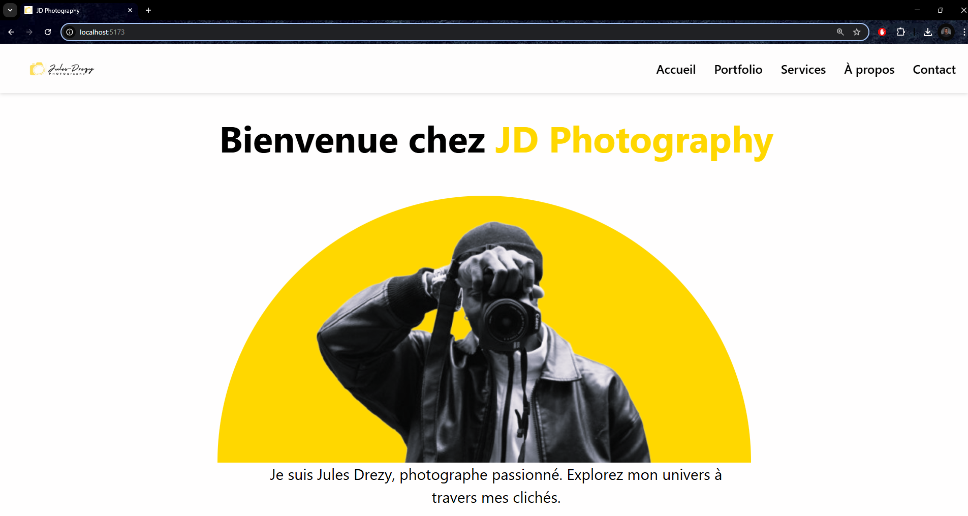 Jules Drezy Photography Website
